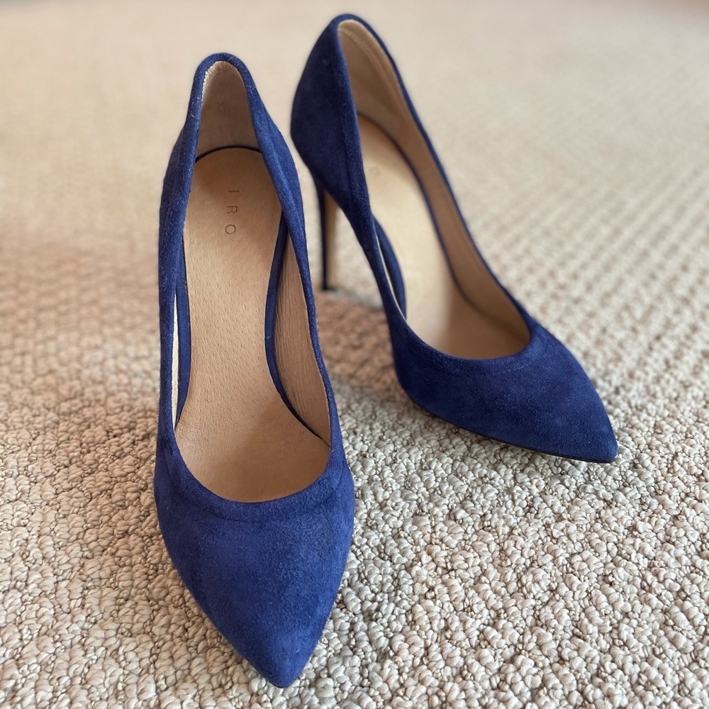 IRO blue suede pumps size 39